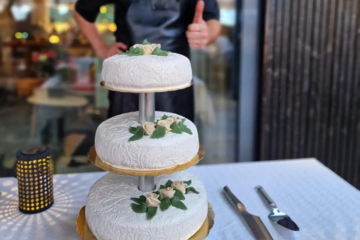 Lyxig prinsesstårta